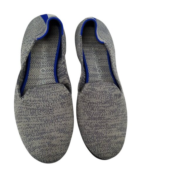 Rothys The Loafer Gray Heathered Flats Shoes Size 7.5 Round Toe Slip On Comfort - Picture 10 of 13